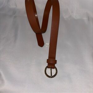 Target Brown Belt with Gold Buckle Non Leather Size S